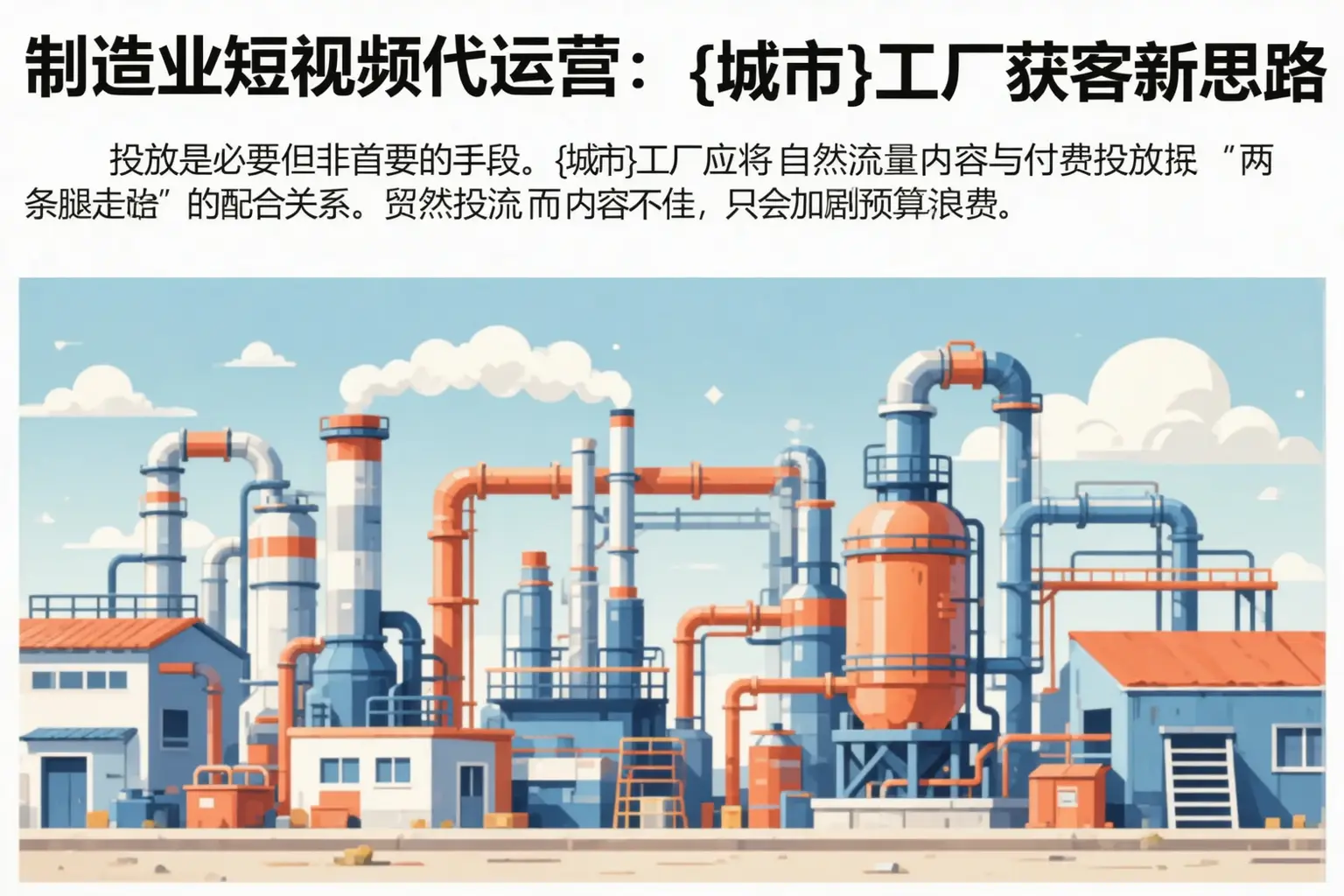 制造业短视频代运营:志丹工厂获客新思路